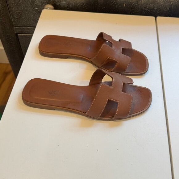 Hermès Oran leather mules - Picture 4 of 6